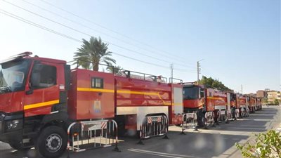 7 سيارات إطفاء  للوادي الجديد بتكلفة 12 مليون جنيه