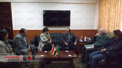 بالصور.. محافظ الفيوم يستقبل وفدا من مشروع دعم التنمية الريفية