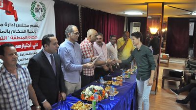 الشورى يلتقي رئيس اتحاد «الطائرة» على هامش تكريم حكام القاهرة