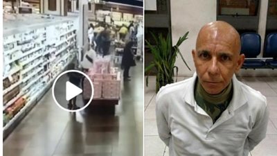 فيديو صادم لحظة تحرش رجل بطفلة داخل سوبر ماركت