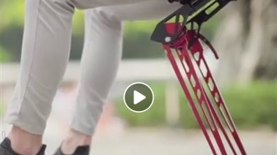 مقعد يمكن ارتداؤه يحل مشكلة الكسالى (فيديو)