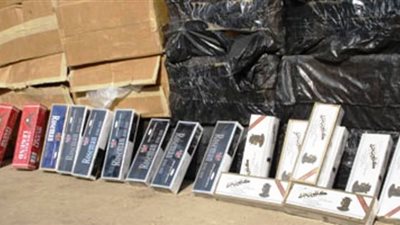 ضبط أحد محتكرى السجائر بحوزته 1500 قاروصة ببني سويف