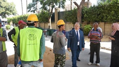 الخشت يتفقد أعمال تطوير جامعة القاهرة (صور)