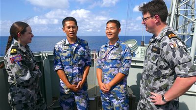 الصين تشارك لأول مرة في أكبر مناورة بحرية أسترالية (صور)