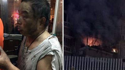 بالصور.. هاتف محمول يشعل النار في 4 شقق سكنية