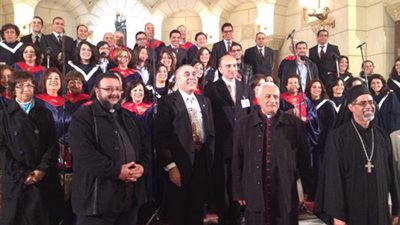 بدء توافد الأقباط إلى كنيسة مارمرقس بمصر الجديدة