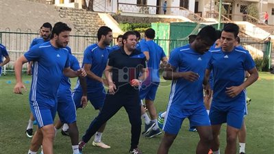 بالصور.. المقاولون يواصل تدريباته استعدادا لـ«الأسيوطي»