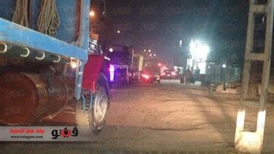 عودة الحركة المرورية لطبيعتها بالطريق الزراعي في البحيرة