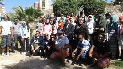 بالصور.. وفد من مؤسسة راكودة يزور الآثار الإسلامية بالإسكندرية