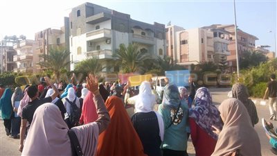 اشتباكات بين الأمن وطلاب الإرهابية أثناء فض مسيرة بدمياط