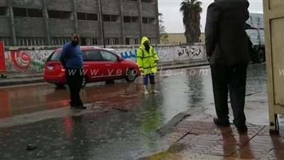 هطول أمطار غزيرة على الإسكندرية | صور