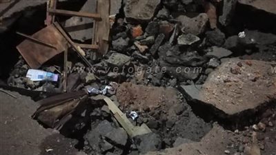 هبوط أرضي بمنطقة كامب شيزار في الإسكندرية | صور