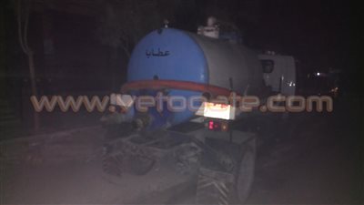 انفجار في خط مياه 300 بقرية الدير في طوخ