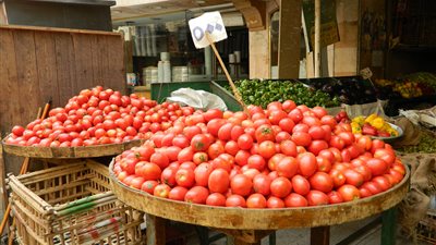 تراجع الطلب على شراء الخضراوات بحدائق المعادي(صور)