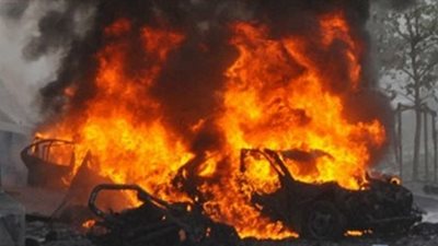 جنازة جماعية لشهداء تفجير سيارة العريش