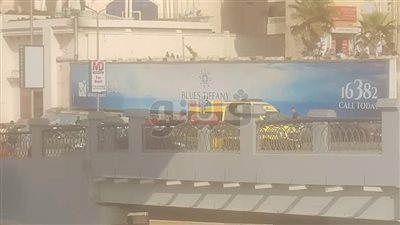 إصابة ٣ أشخاص بطريق الكورنيش بالإسكندرية(صور)