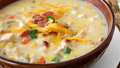 شوربة الكرفس بالبطاطس والفلفل بطريقة غادة التلي