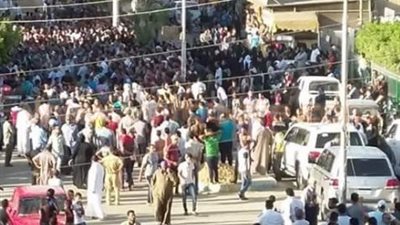 بالصور.. الآلاف يشيعون جثامين شهداء العريش بالإسماعيلية