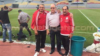 بالصور.. كرم كردي يحضر تدريب المنتخب الأول