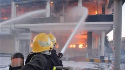 انتداب المعمل الجنائي لمعاينة حريق عقار في وسط البلد