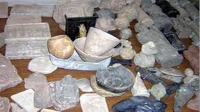 ضبط كمية من القطع الأثرية أسفل أحد المنازل في طوخ