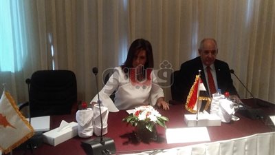 بالصور.. بدء المؤتمر الصحفي لوزيرة الهجرة في الإسكندرية