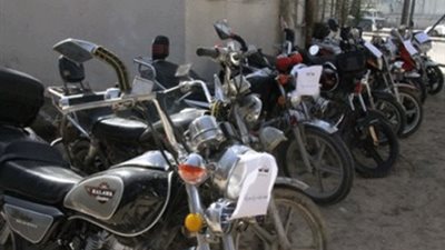 ضبط 200 دراجة بخارية بدون لوحات في البدرشين