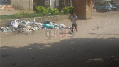 القمامة في استقبال طلاب قرية شطانوف بالمنوفية (فيديو وصور)