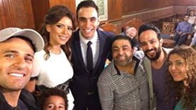 بالصور.. عضو فريق «واما» يحتفل بـ«عقد قرانه»