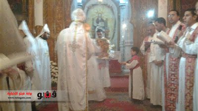 بالصور.. انتهاء قداس عيد القيامة المجيد ببورسعيد
