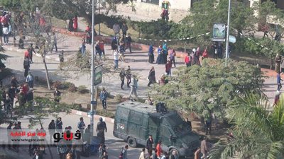 هدوء بجامعة الزقازيق بعد سيطرة الأمن على الاشتباكات