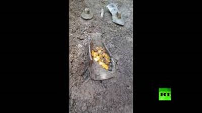 العثور على كنز من الذهب في إيطاليا (فيديو)