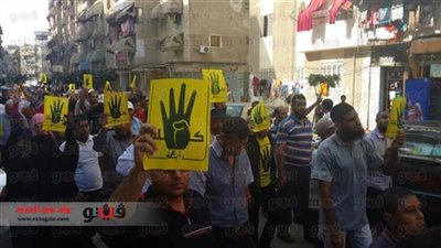 مسيرة لأنصار «الإرهابية» بشبين الكوم