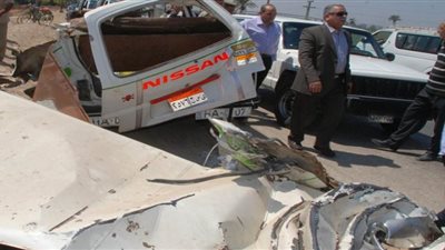 إصابة 4 في انقلاب سيارة «سوزوكي» بالمنوفية
