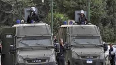 5 مصفحات لفض مسيرات الإرهابية بطنطا