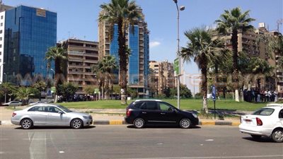 بالصور.. هدوء وسيولة مرورية بالمهندسين