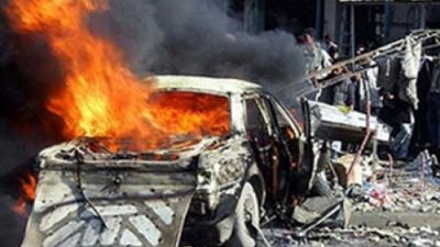 مقتل وإصابة خمسة أشخاص فى انفجار عبوة ناسفة غرب بغداد