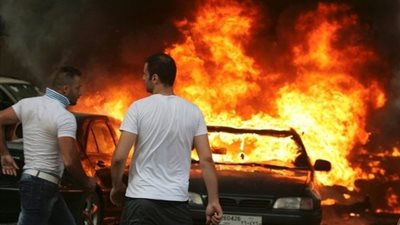 المدعي العام اللبناني بالإنابة يتفقد مسرح تفجير الضاحية الجنوبية لبيروت