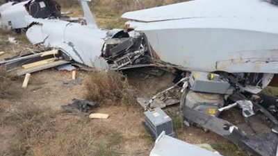 بالصور.. سقوط طائرة أمريكية في العراق