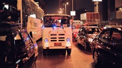 إعادة فتح الطريق أمام حركة المرور بشارع الهرم