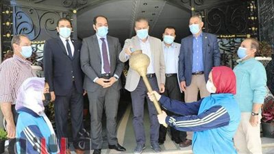 محافظ المنوفية يشهد إطلاق شعلة أولمبياد الطفل المصرى