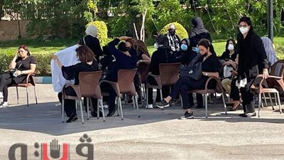 توافد أصدقاء إيمان الديب على مسجد الشرطة انتظارا لوصول الجثمان| صور