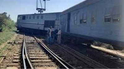 مصرع سائق إثر تصادم قطار المنصورة -المطرية بجرار زراعي بالدقهلية