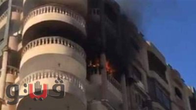 إخماد حريق نشب داخل شقة سكنية في حلوان | صور