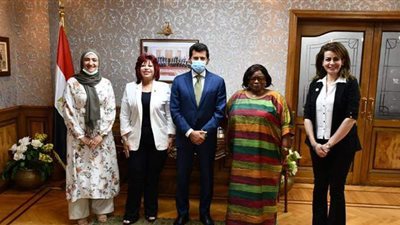 وزير الرياضة يستقبل رئيس اتحاد المستثمرات العرب