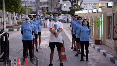 5 صور توضح استقبال الإسماعيلية شعلة أوليمبياد الطفل المصري ٢٠٢١