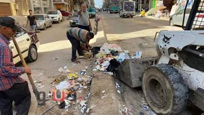محاضر بيئية في حملة لرفع التعديات والإشغالات بشوارع المنصورة