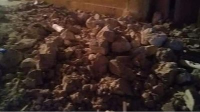 انهيار منزل مكون من 3 طوابق في كرموز بالإسكندرية | صور