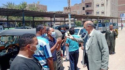 تحرير 20 محضرا لعدم ارتداء الكمامة بالمنيا