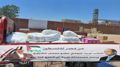 برلماني يرسل مستلزمات طبية وأدوية لقطاع غزة